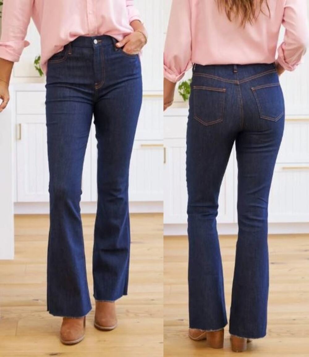 NWOT Frank & Eileen Flannigan Flare Jeans Women's Sz 28 1979 Clear Rinse Wash